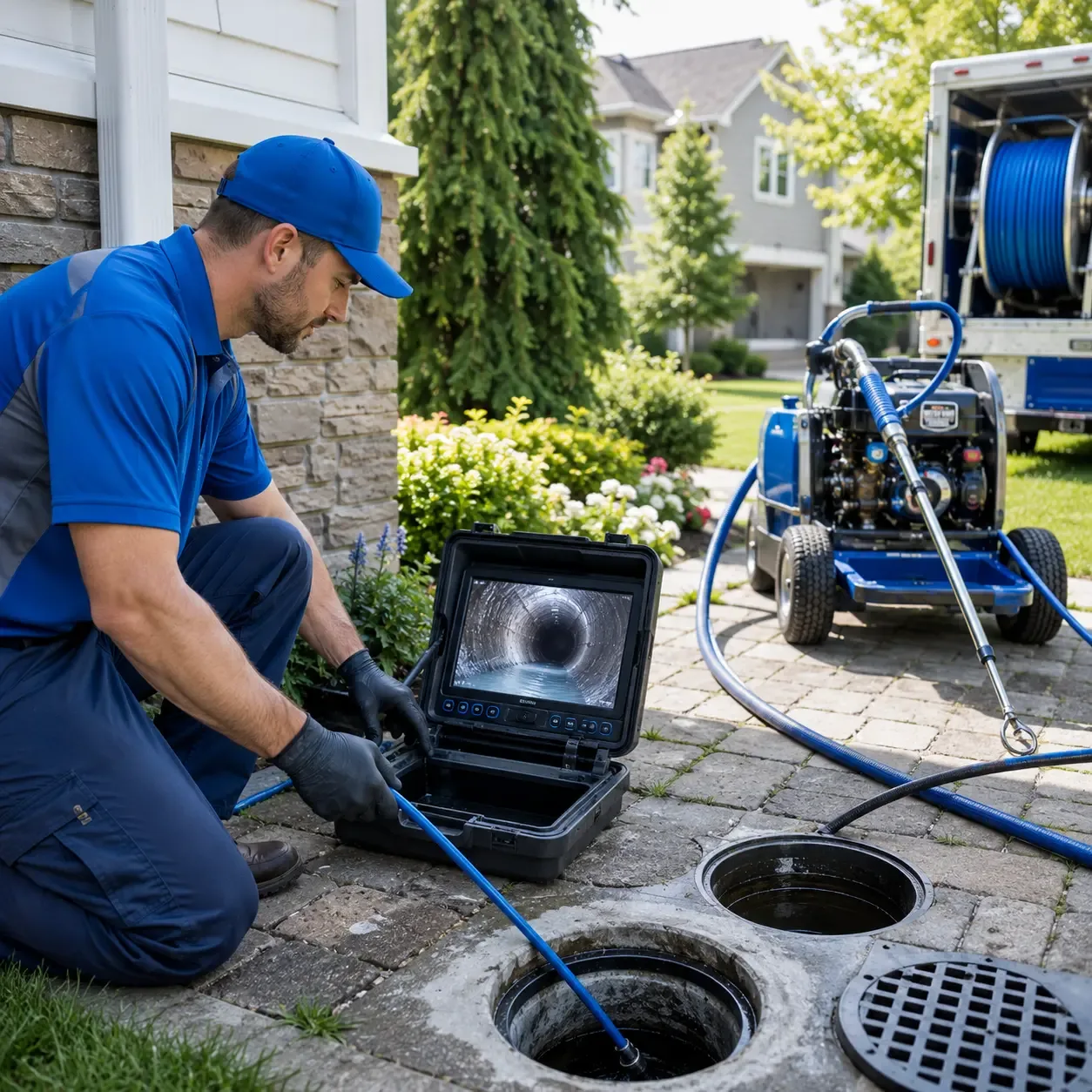 Outdoor drain cleaning professionals serving Hiram, ME