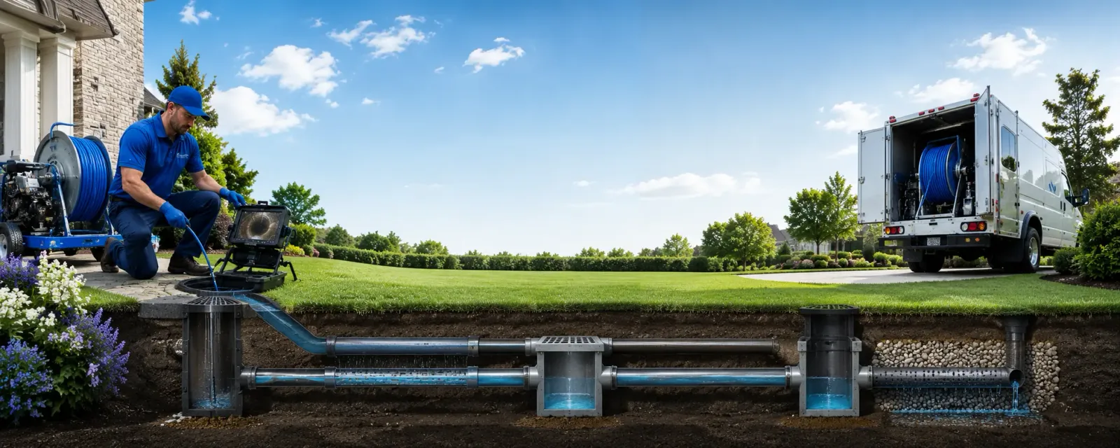 Outdoor drain cleaning information for Hiram, ME
